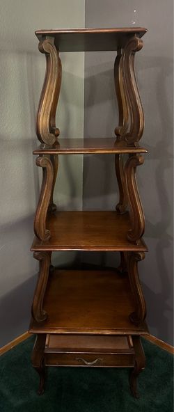 Antique  4tier Shelves w/drawer