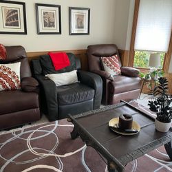 Moving Out Of Country : Selling Everything . Leather Recliners 