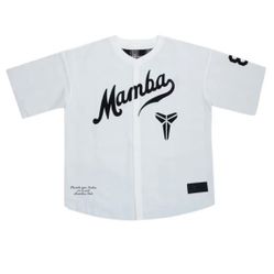 Nike Kobe Bryant Baseball Jersey White Lg New