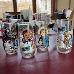 Set Of 4  Empire Strikes Back Glasses