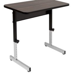 Adjustable Height Desk- Black/Walnut -Great Condition