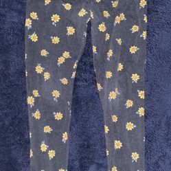 Jumping Beans Tough Cotton Leggings Girls Size 8 Sunflower Pants Floral 