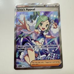 Lisias Appeal 234/191 Ultra Rare Surging Sparks Full Art Trainer Pokemon card