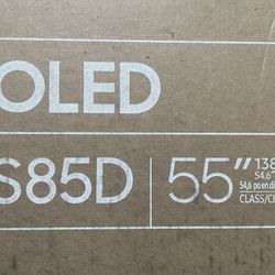 SAMSUNG 55-Inch Class OLED 4K S85D Series HDR Smart TV w/Dolby Atmos, Object Tracking Sound Lite, Contour Design, Motion Xcelerator, Real Depth Enhanc