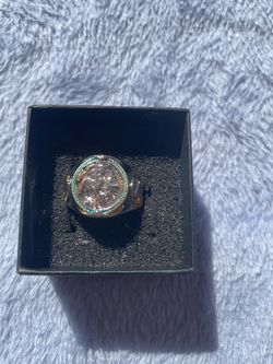Native American ring w buffalo