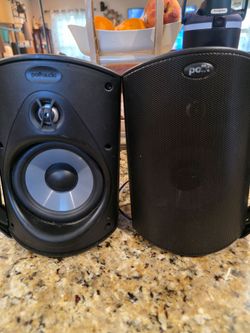 Polk Audio Atrium 4 Outdoor Speakers, Powerful Bass (Pair, Black)