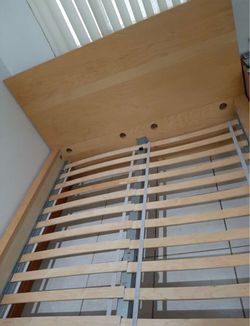 Queen Size Wooden IKEA Bed