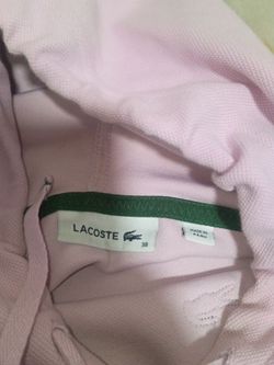 Lacoste Pink Piqué Polo Shirt Size 38