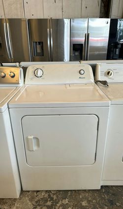 Amana White Basic Dryer - Automatic Dry