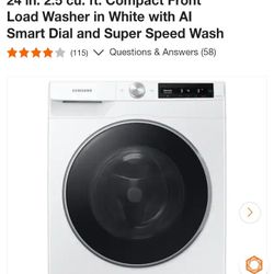 Apartment Size Electric Front Loading Washer/Dryer