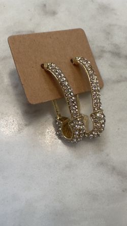 Pin 🧷 Earrings Rhinestone 
