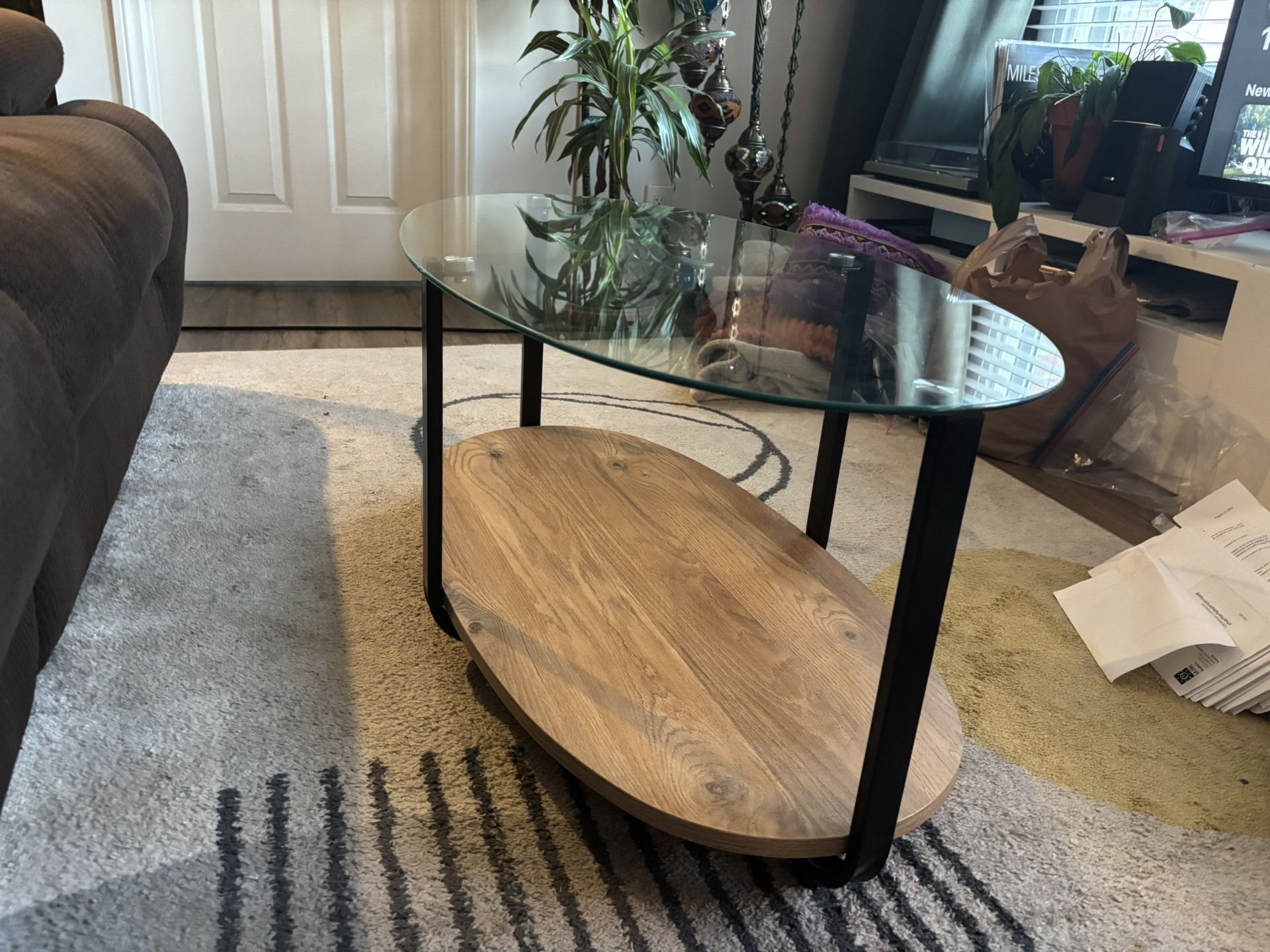 Glass Top Coffee Table