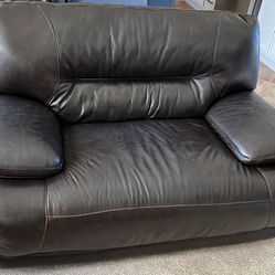 Oversized Leather Reclining Chair