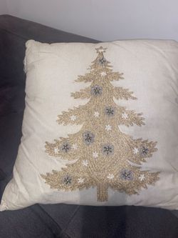 Variety of Christmas Throw Pillows With Unique Embroidery and Glitters. Sold Individually