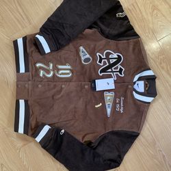 🔥🔥 Nike Corduroy Bomber Archaeo/Baroque Brown Jacket-Medium