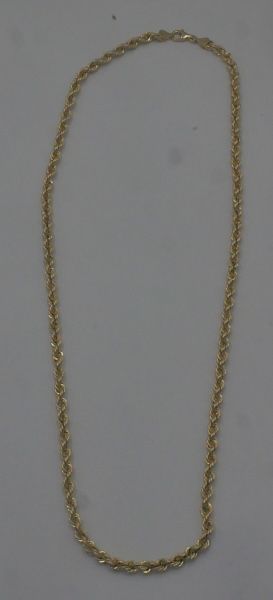 10KT YELLOW GOLD CHAIN 26 INCHES LONG 5.5 MM WIDE 13.1 GRAMS I-11442