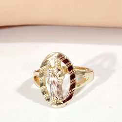 San jude ring 14k Gold Plated 