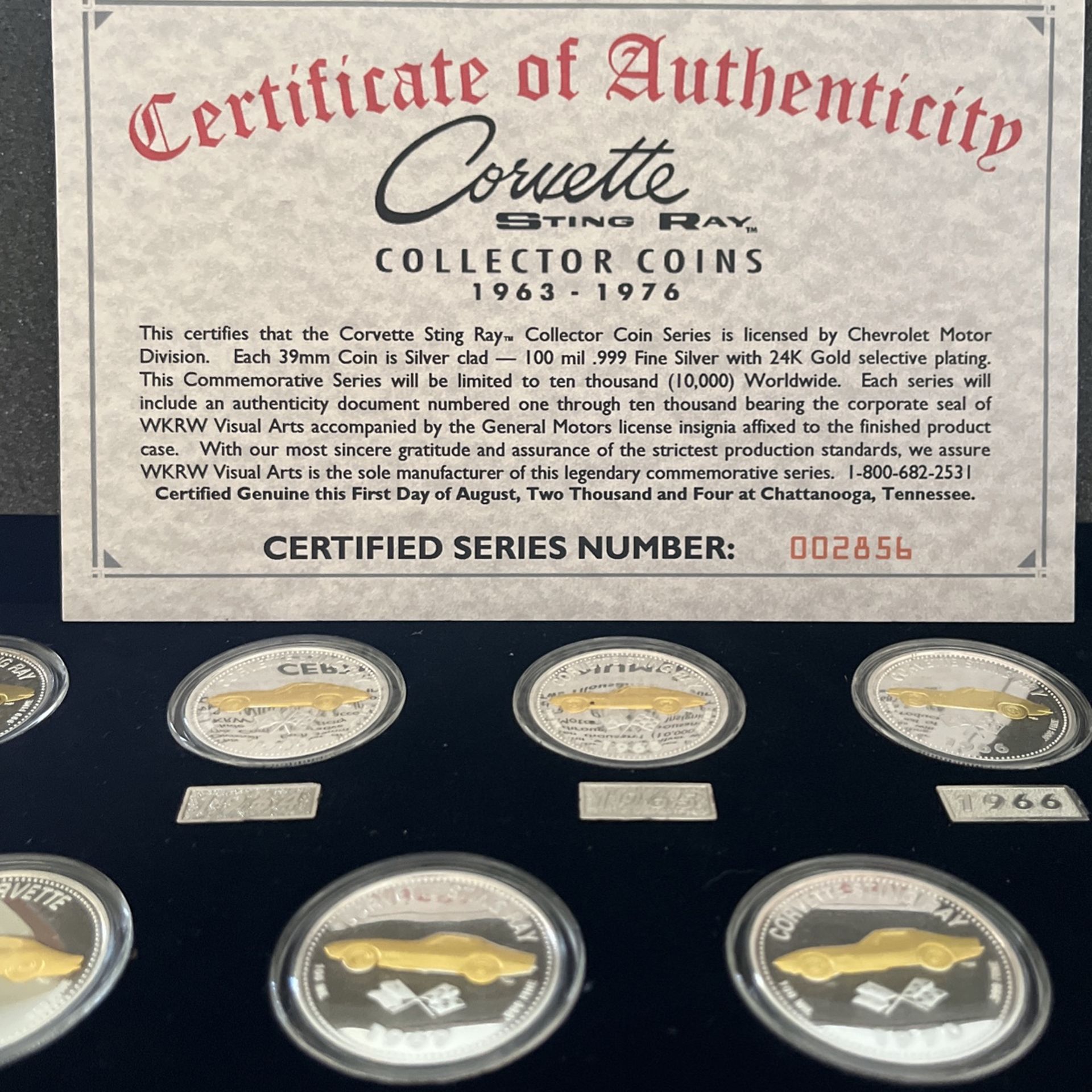 Corvette Commemorative Coin Collection