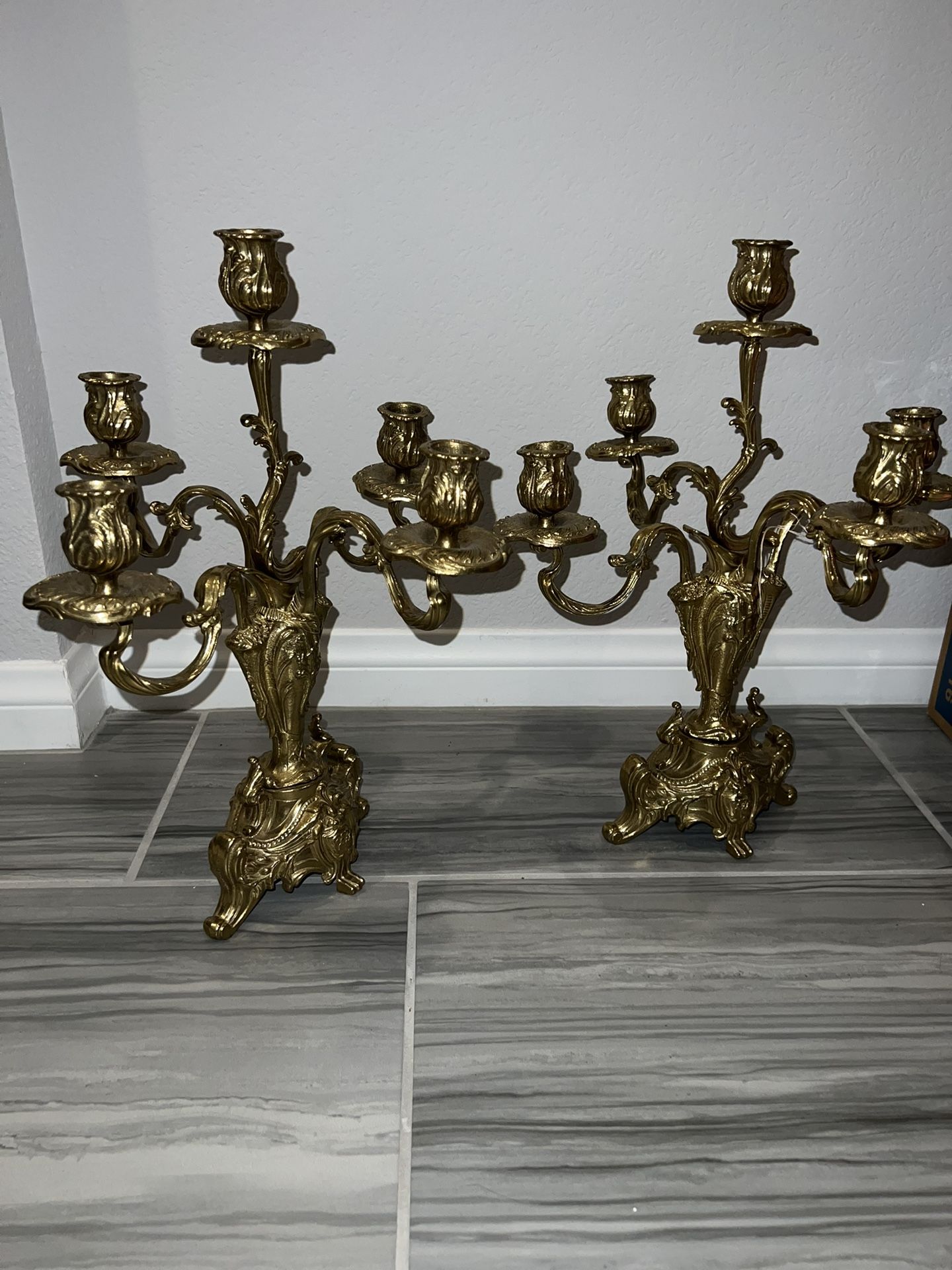 Vintage Brass Candelabra