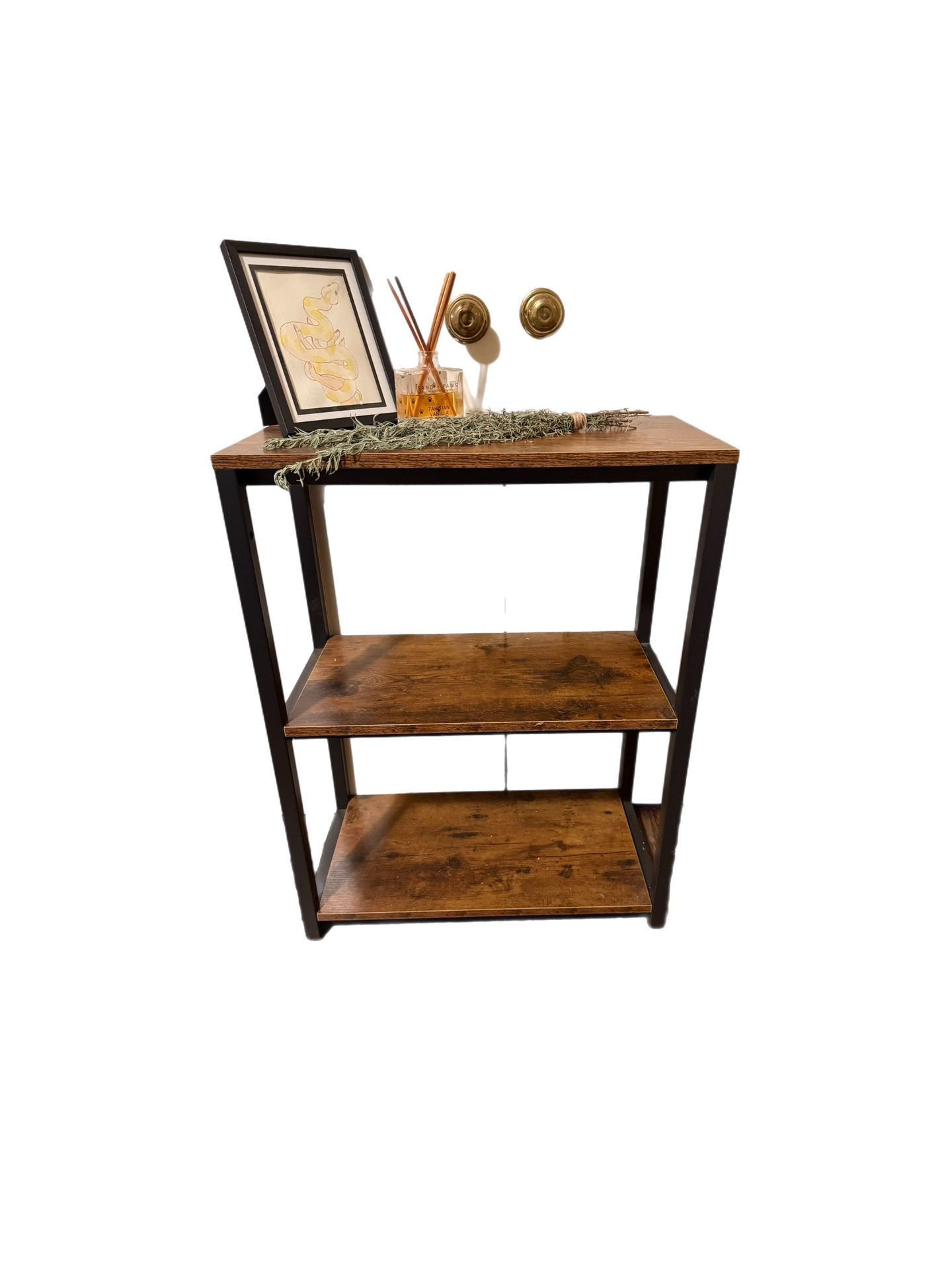 Industrial Book Shelf Sofa Console Table 71” x 32” x 12” (2 available)