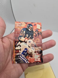 1994 Topps Stadium Club - Dynasty and Destiny Emmitt Smith, Walter Payton #1