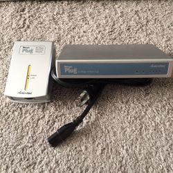 Actiontec MegaPlug 85 Mbps Ethernet Adapter & 4-Port Hub