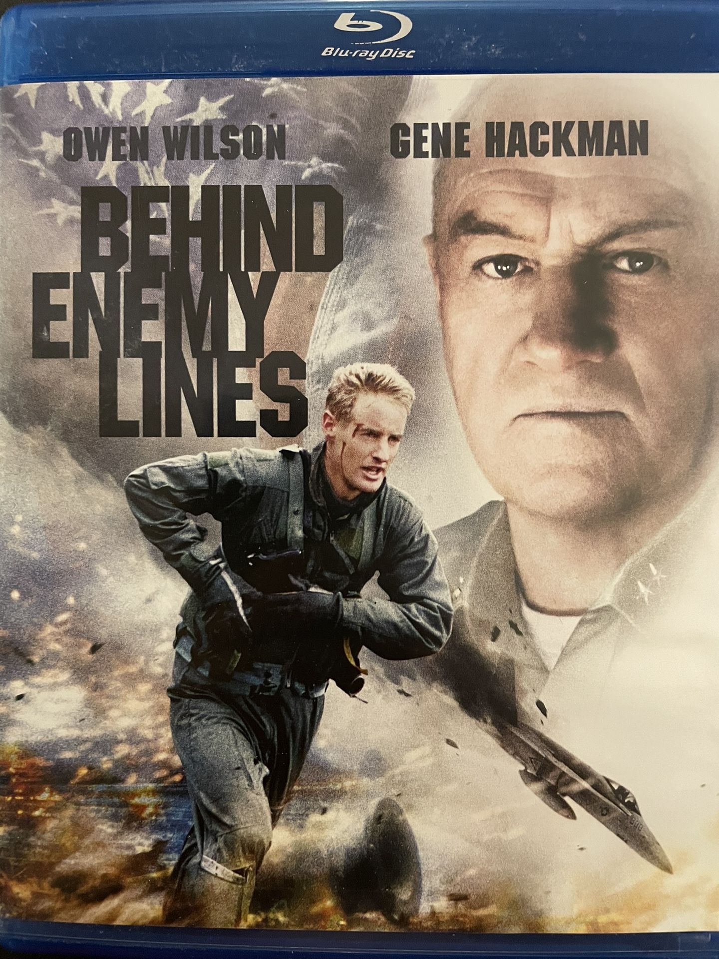 BEHIND ENEMY LINES (Blu-Ray-2001) Owen Wilson + Gene Hackman!