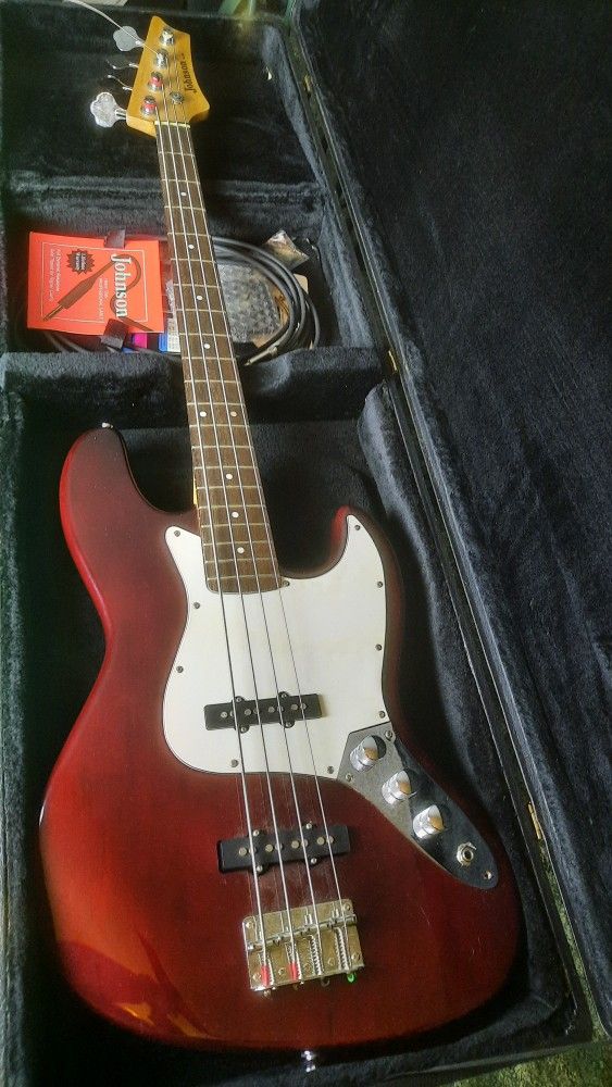 Awesome Practice Bass Guitar, Amp & Case