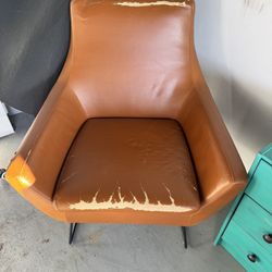 Faux Leather Chair