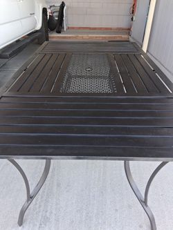 Large Metal Outdoor Patio Dining Table