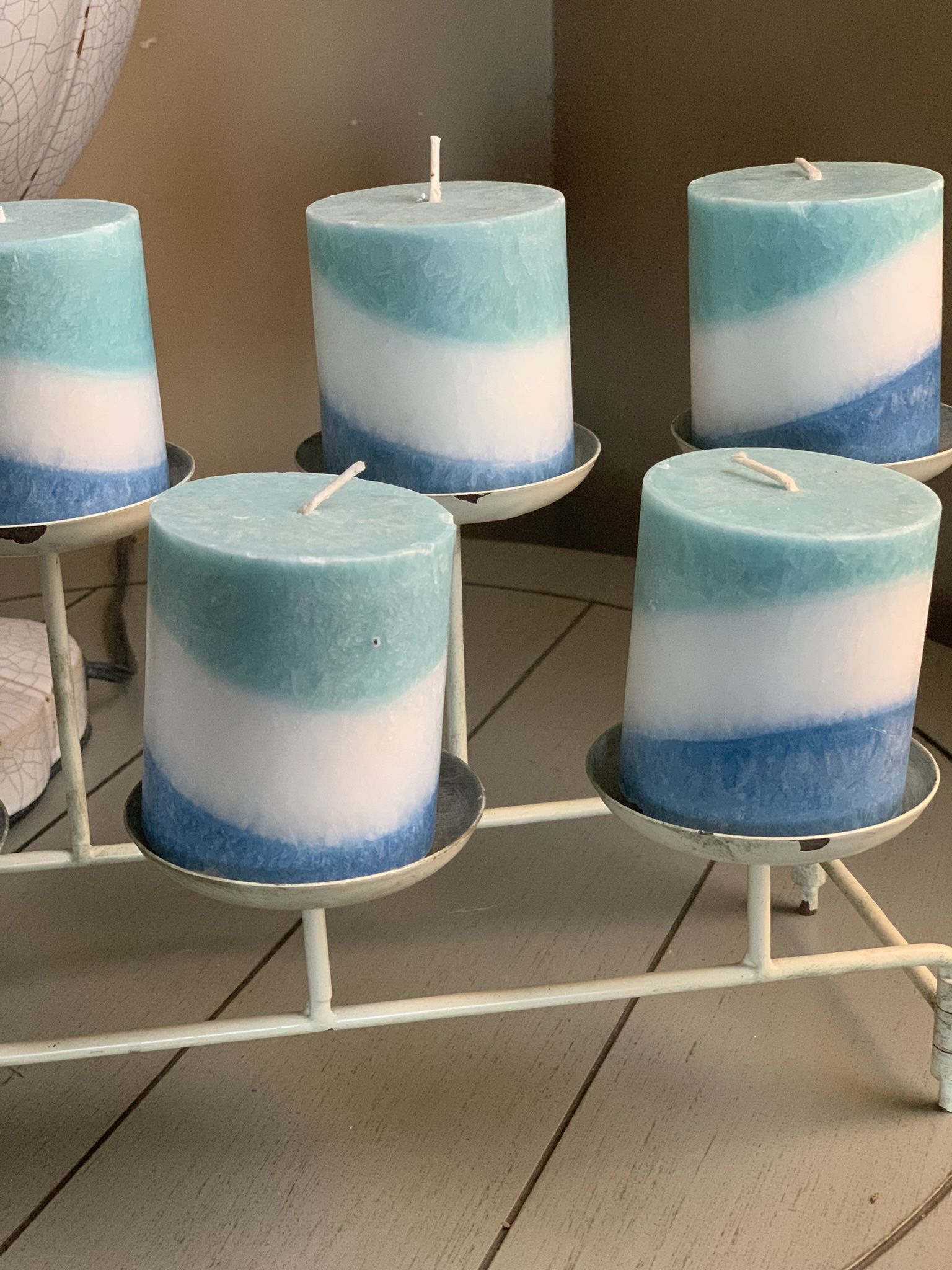$10 Metal Candle Stand And Candles