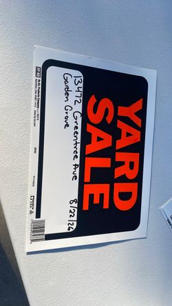 Yard Sale