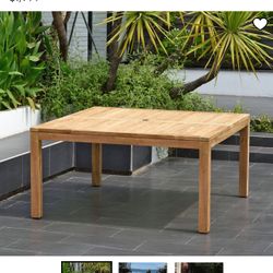 Pottery barn teak Table