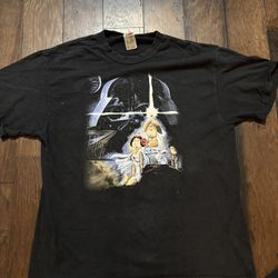 vintage star wars x family guy tee