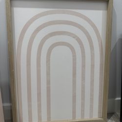 Large Minimalistic Pink Art Frame
