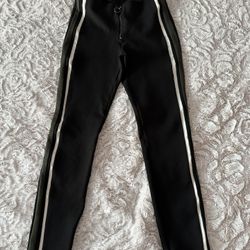Zara Trafaluc black striped leggings