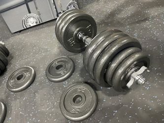 Adjustable Cast Iron Dumbells (Set) $69.99+tax! Vesta Fitness