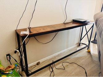 Wooden metal table