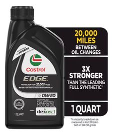 CASTROL EDGE 0w-20 Synthetic (1 Quart)