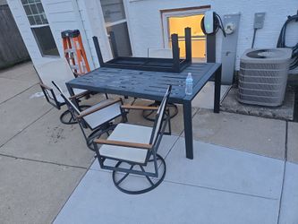 Patio Set Chairs Table And Banch