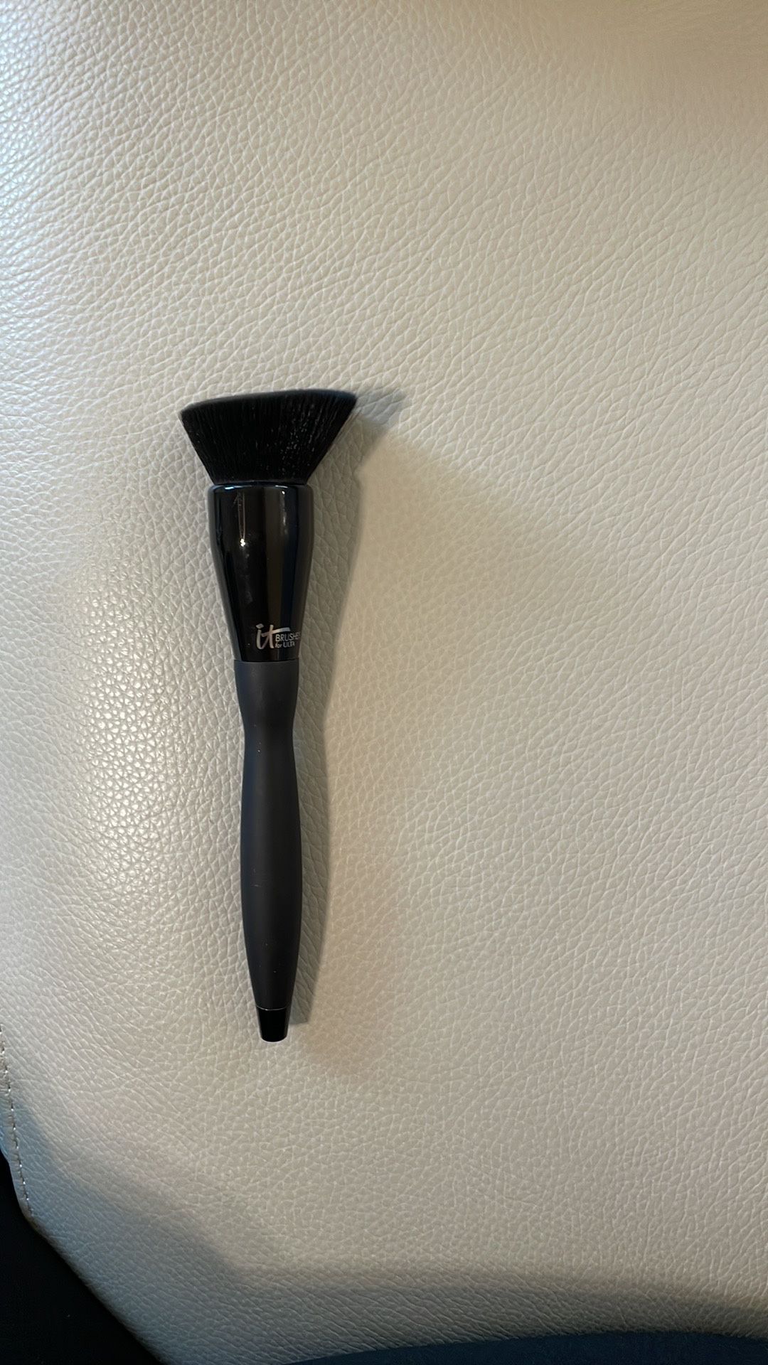 Flat angled black IT velvet luxe flawless face foundation brush 311 makeup ulta