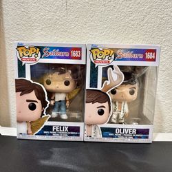 Saltburn: Felix and Oliver funko pops like new!!  - Both for $10