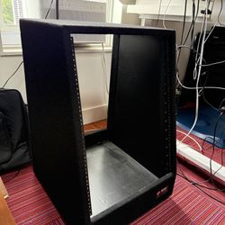 Carpeted Odyssey 14u Rack Mount Case (on Wheels)