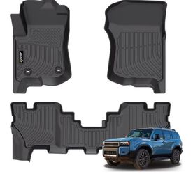 Floor Mats for Land Cruiser 2024 Floor Liner Waterproof All Weather Car Mats Custom Fit Land Cruiser Durable TPE Rubber Car Mat for Land Cruiser 2024 
