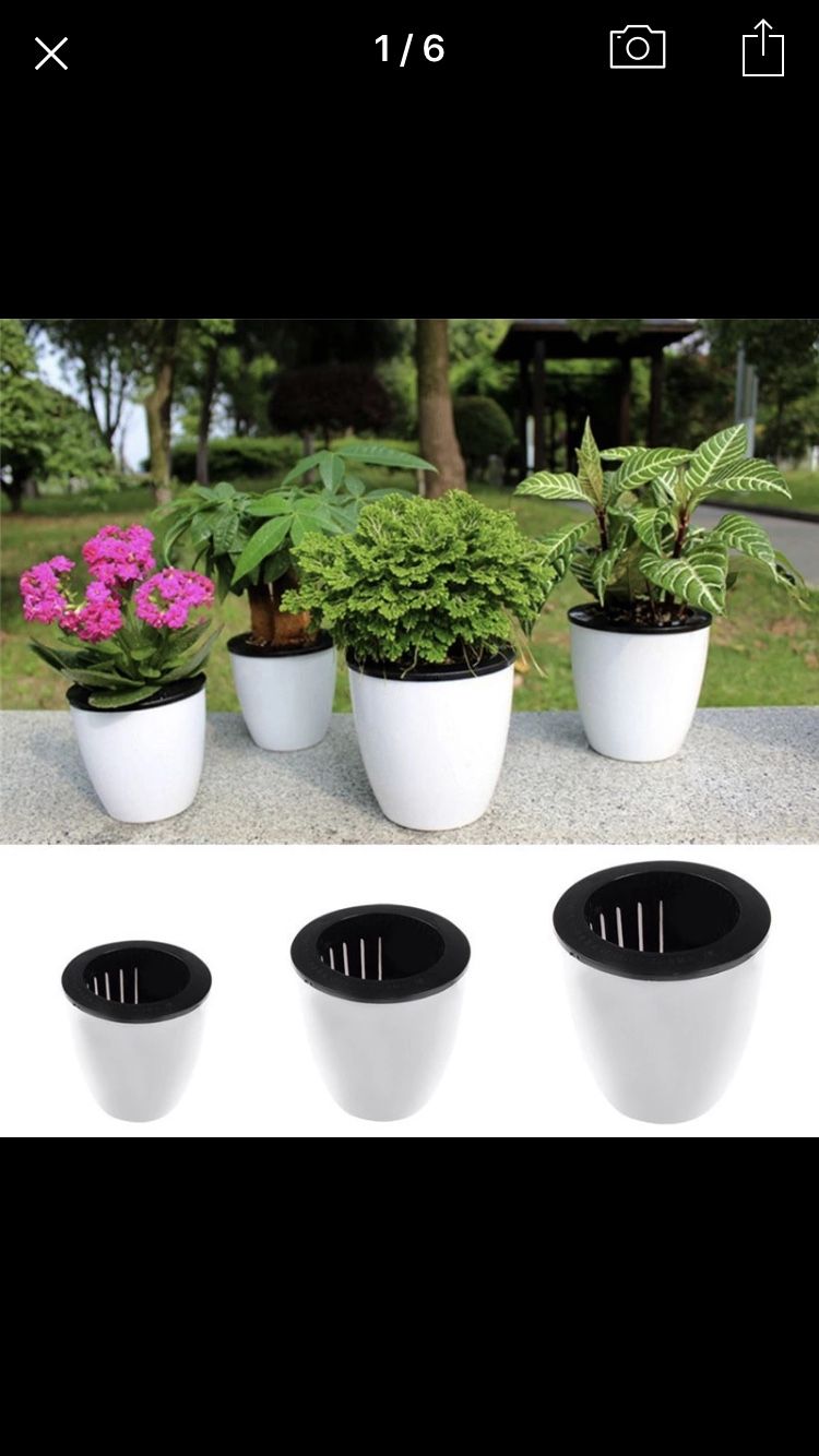 Flower pots new 3xsmall 3xmedium 1xlarge