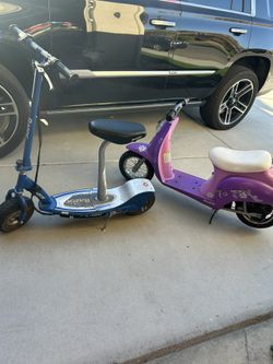 Two Razor Scooter New Batteries Working Condition Cheap