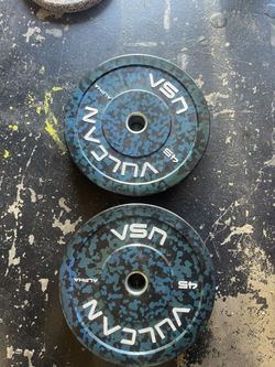 Vulcan 45lb Weight Plates (speck color)