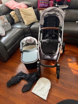 2017 Uppababy vista stroller & bassinet set