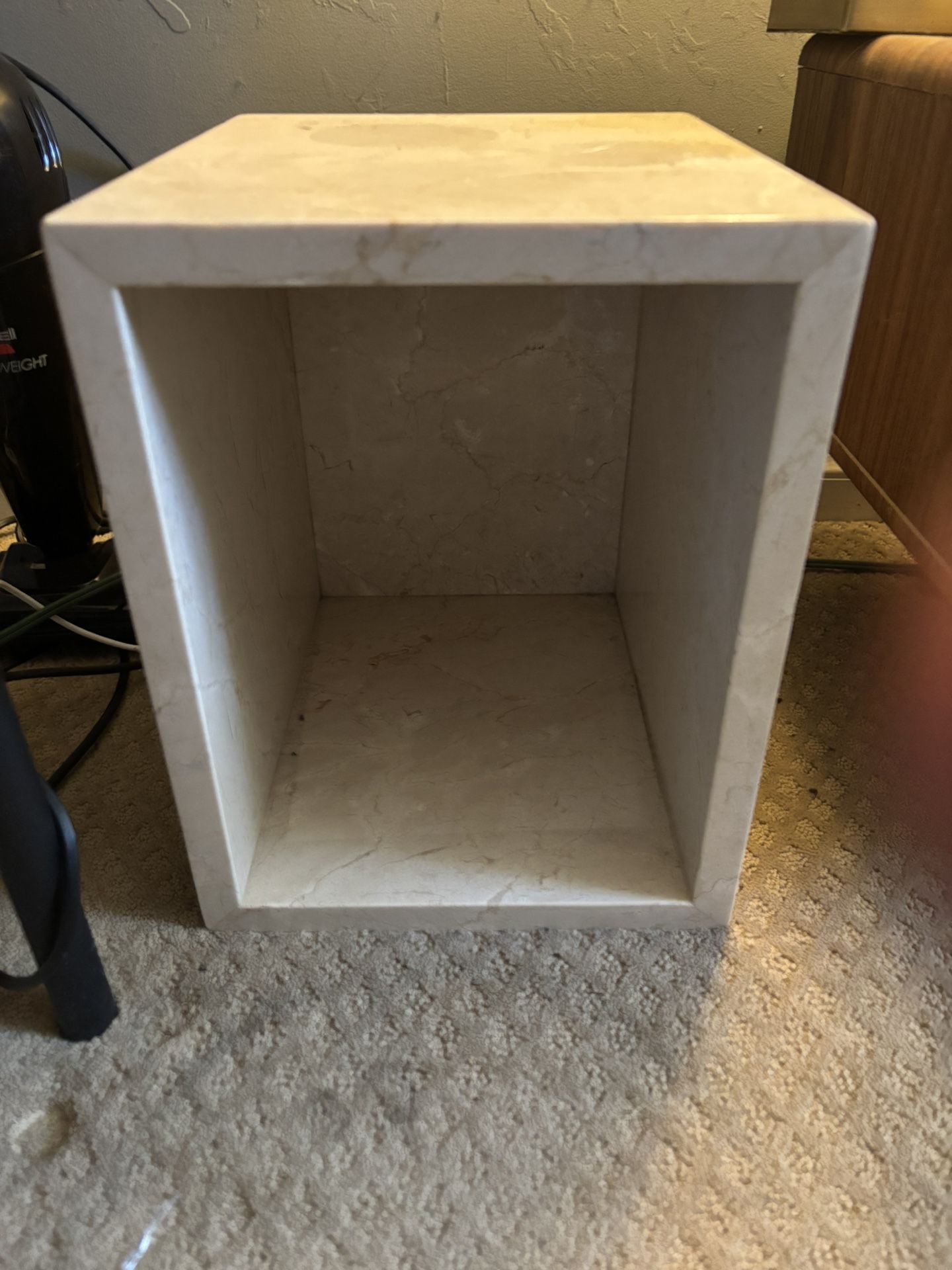 Marble Trash Can