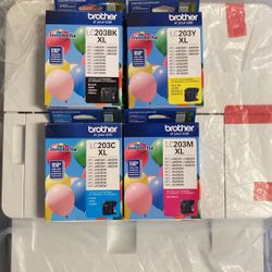 Brother Lc203xl 4pk Bk,c,y,m Ink Cartridges